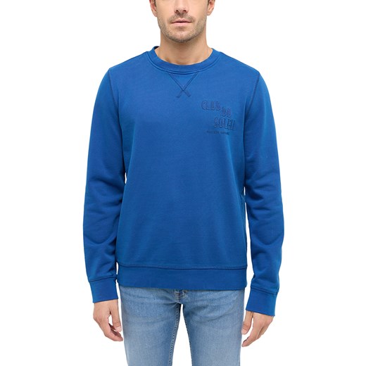 Męska Bluza Nierozpinana Mustang Style Clio Navy Peony 1016260 5445 ze sklepu YouNeedit.pl w kategorii Bluzy męskie - zdjęcie 186244528