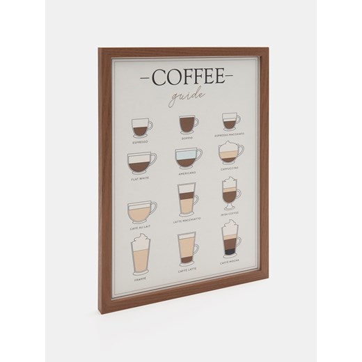 Sinsay - Plakat w ramce - brązowy Sinsay One Size Sinsay
