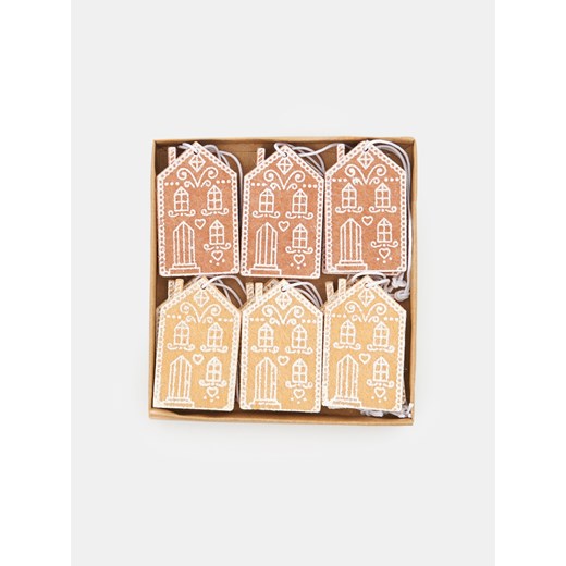 Sinsay - Dekoracje świąteczne 12 pack - brązowy Sinsay One Size Sinsay