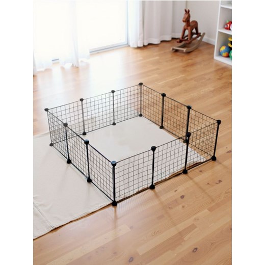 Sinsay - Składany kojec dla zwierząt domowych - czarny Sinsay One Size Sinsay