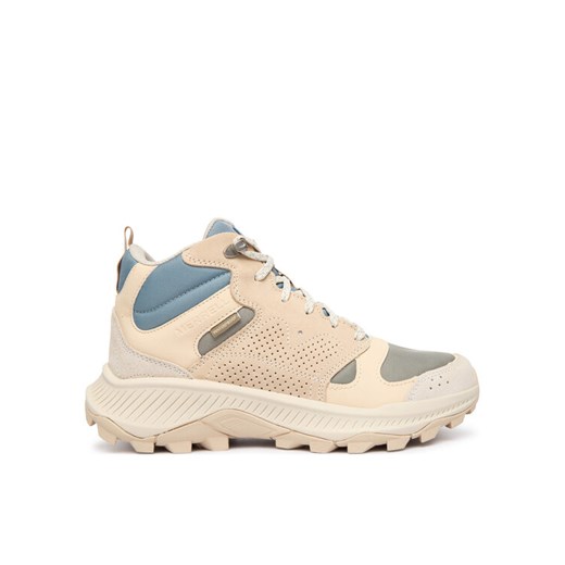 Trekkingi Merrell Tempo Sol Mid J038942 Écru ze sklepu eobuwie.pl w kategorii Buty trekkingowe damskie - zdjęcie 186245076