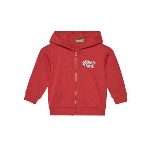 United Colors Of Benetton Bluza 3J68G503Y Czerwony Relaxed Fit ze sklepu MODIVO w kategorii Bluzy chłopięce - zdjęcie 186245425