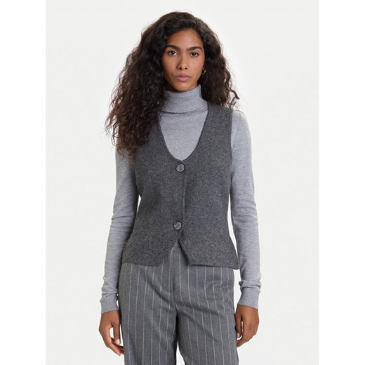 Vero Moda Kamizelka Brisa 10334682 Szary Regular Fit ze sklepu MODIVO w kategorii Kamizelki damskie - zdjęcie 186245465