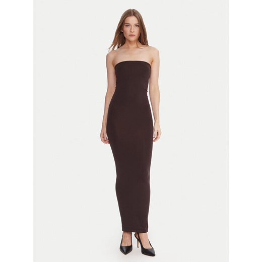 Wolford Sukienka wieczorowa 50795 Brązowy Slim Fit ze sklepu MODIVO w kategorii Sukienki - zdjęcie 186245485