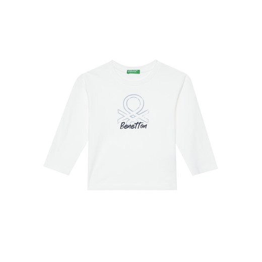 United Colors Of Benetton Bluzka 3I1XG10JZ Biały Regular Fit ze sklepu MODIVO w kategorii T-shirty chłopięce - zdjęcie 186245487