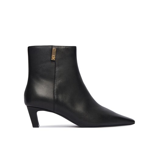 Tommy Hilfiger Botki Th Square Toe Kitten Bootie FW0FW08768 Czarny ze sklepu MODIVO w kategorii Botki - zdjęcie 186245506