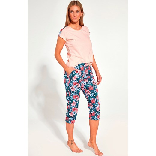 Bawełniana piżama damska 840/247 kr/r Salma, Kolor różowy, Rozmiar S, Cornette ze sklepu Primodo w kategorii Piżamy damskie - zdjęcie 186246278