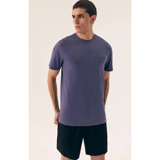 Henderson krótka bawełniana piżama męska niebieska Mick 43032-95X, Kolor niebieski, Rozmiar M, Henderson ze sklepu Primodo w kategorii Piżamy męskie - zdjęcie 186246369