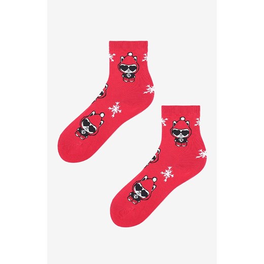 Marilyn świąteczne skarpetki damskie Christmass Doll, Kolor czerwony, Rozmiar 36-40, Marilyn ze sklepu Primodo w kategorii Skarpetki damskie - zdjęcie 186246567