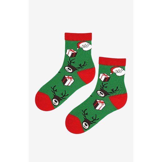 Marilyn świąteczne skarpetki damskie Santa Deer 2, Kolor zielony, Rozmiar uniwersalny, Marilyn ze sklepu Primodo w kategorii Skarpetki damskie - zdjęcie 186246575
