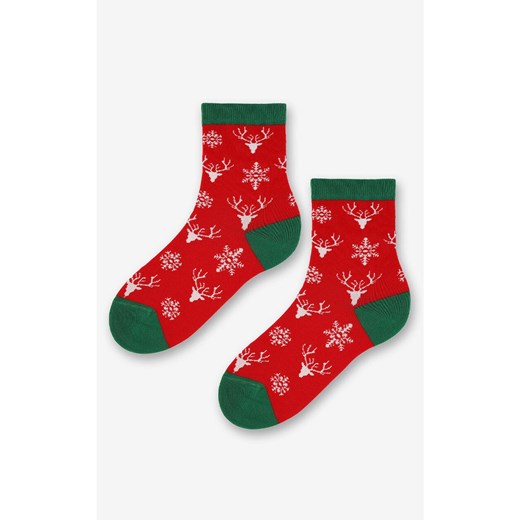Marilyn świąteczne skarpetki damskie Snowy Deer, Kolor czerwony, Rozmiar 36-40, Marilyn ze sklepu Primodo w kategorii Skarpetki damskie - zdjęcie 186246578