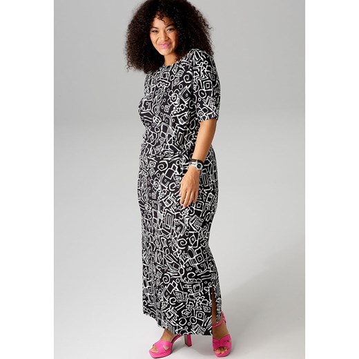 Aniston Sukienka w kolorze czarno-białym ze sklepu Limango Polska w kategorii Sukienki - zdjęcie 186246787