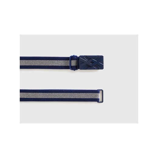 Benetton Pasek w kolorze granatowo-srebrnym onesize Limango Polska okazyjna cena