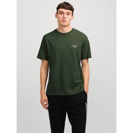 Jack &amp; Jones Koszulka w kolorze ciemnozielonym ze sklepu Limango Polska w kategorii T-shirty męskie - zdjęcie 186247045