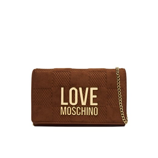 Torebka LOVE MOSCHINO JC4127PP0NKB120A Brązowy ze sklepu eobuwie.pl w kategorii Kopertówki - zdjęcie 186247306