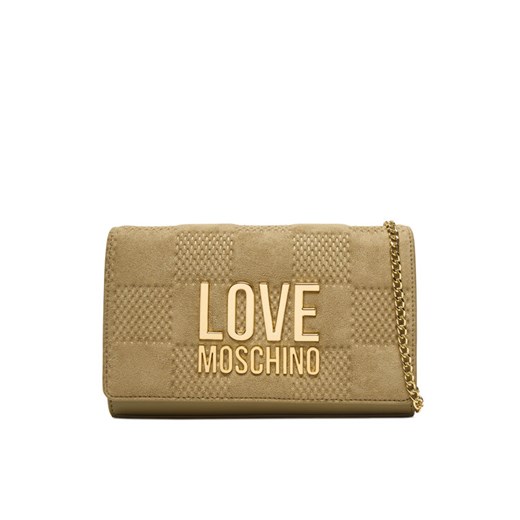 Torebka LOVE MOSCHINO JC4127PP0NKB110A Beżowy ze sklepu eobuwie.pl w kategorii Kopertówki - zdjęcie 186247307