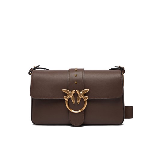 Torebka PINKO Love One Mini Slouchy Fl AI 25-26 PLTT 104524 A0QO Brązowy ze sklepu eobuwie.pl w kategorii Torebki damskie - zdjęcie 186247326