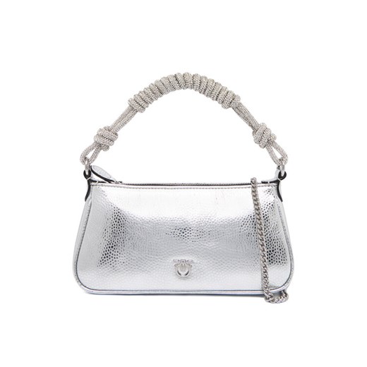 PINKO Torebka Half Moon Baguette Mini AI 25-26 PLTT 105915 A2WD Srebrny ze sklepu MODIVO w kategorii Kopertówki - zdjęcie 186247797