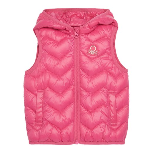 United Colors Of Benetton Kamizelka 21INGJ00H Różowy Regular Fit ze sklepu MODIVO w kategorii Kamizelki dziewczęce - zdjęcie 186247805