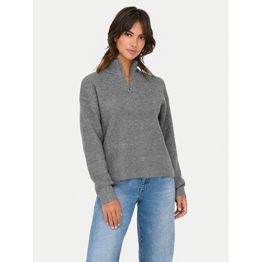 ONLY Sweter Tokyo 15317865 Szary Standard Fit ze sklepu MODIVO w kategorii Swetry damskie - zdjęcie 186247825