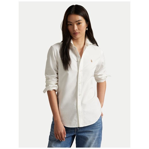 Polo Ralph Lauren Koszula 211891377003 Biały Regular Fit ze sklepu MODIVO w kategorii Koszule damskie - zdjęcie 186247838
