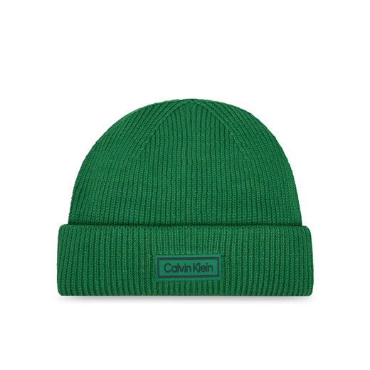 Calvin Klein Czapka LV04D8058G Zielony ze sklepu MODIVO w kategorii Czapki zimowe męskie - zdjęcie 186247867
