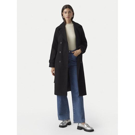 Vero Moda Płaszcz przejściowy Fortuneaya 10289870 Czarny Regular Fit ze sklepu MODIVO w kategorii Płaszcze damskie - zdjęcie 186247879