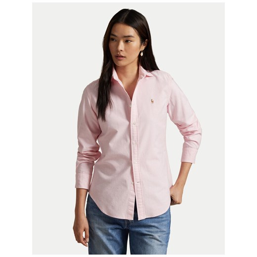 Polo Ralph Lauren Koszula 211891377002 Różowy Regular Fit ze sklepu MODIVO w kategorii Koszule damskie - zdjęcie 186247887