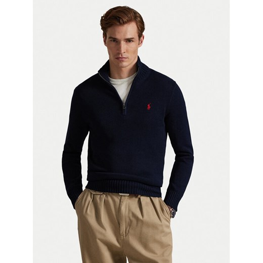 Polo Ralph Lauren Sweter 710859939002 Granatowy Regular Fit ze sklepu MODIVO w kategorii Swetry męskie - zdjęcie 186247888
