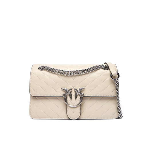 PINKO Torebka Love One Light Mini Al 25-26 PLTT 106173 A2JC Écru ze sklepu MODIVO w kategorii Kopertówki - zdjęcie 186247948