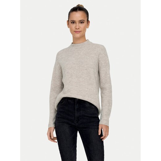 ONLY Sweter Camilla 15277080 Beżowy Regular Fit ze sklepu MODIVO w kategorii Swetry damskie - zdjęcie 186247966