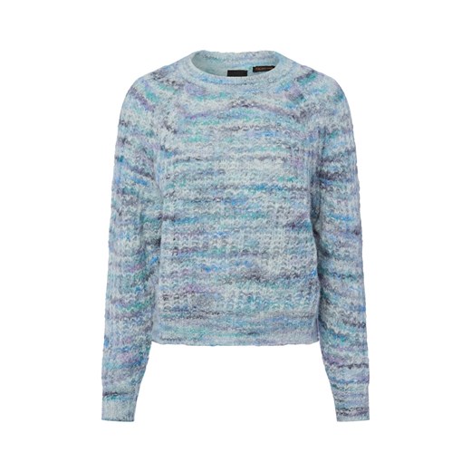 BOSS Orange Sweter damski z zawartością alpaki - Fiambella Kobiety Wełna cyjan marmurkowy ze sklepu vangraaf w kategorii Swetry damskie - zdjęcie 186249159