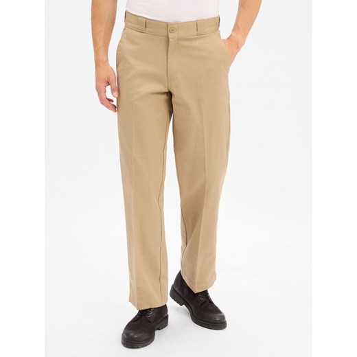 Dickies Męskie chinosy Mężczyźni Bawełna piaskowy jednolity - id: 776076-0002-02830 - marki Dickies - 186249228 Dickies Męskie chinosy Mężczyźni Bawełna piaskowy jednolity ze sklepu vangraaf w kategorii Spodnie męskie - zdjęcie 186249228