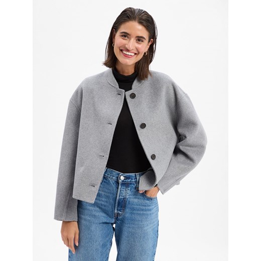 Someday Damska kurtka wełniana - Noolia Kobiety Wełna jasny szary marmurkowy Someday 38 vangraaf