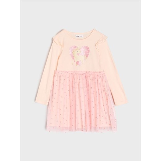 Sinsay - Sukienka z nadrukiem - wielobarwny ze sklepu Sinsay w kategorii Sukienki dziewczęce - zdjęcie 186252025