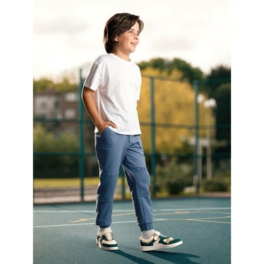 Sinsay - Spodnie jogger ze ściągaczami - mid blue Sinsay 170 (14-15 l) Sinsay