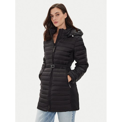 Calvin Klein Płaszcz przejściowy K20K207109 Czarny Slim Fit ze sklepu MODIVO w kategorii Kurtki damskie - zdjęcie 186252516