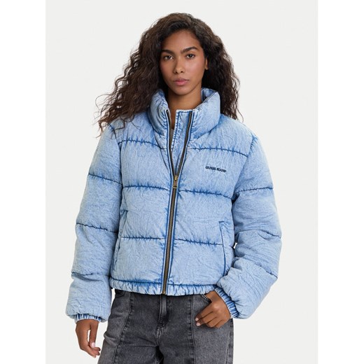Guess Jeans Kurtka zimowa W5BL85 D6181 Niebieski Regular Fit ze sklepu MODIVO w kategorii Kurtki damskie - zdjęcie 186252539