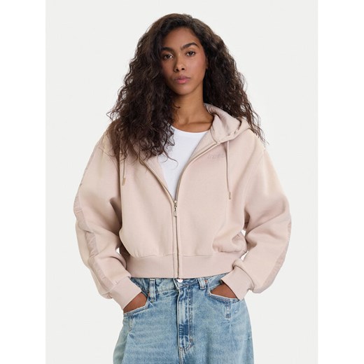 Guess Bluza V5BQ11 KB681 Beżowy Oversize ze sklepu MODIVO w kategorii Bluzy damskie - zdjęcie 186252558