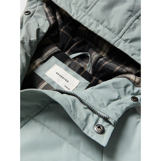 Reserved - Ocieplana kurtka z kapturem - oliwkowy Reserved 104 (3-4 lata) Reserved