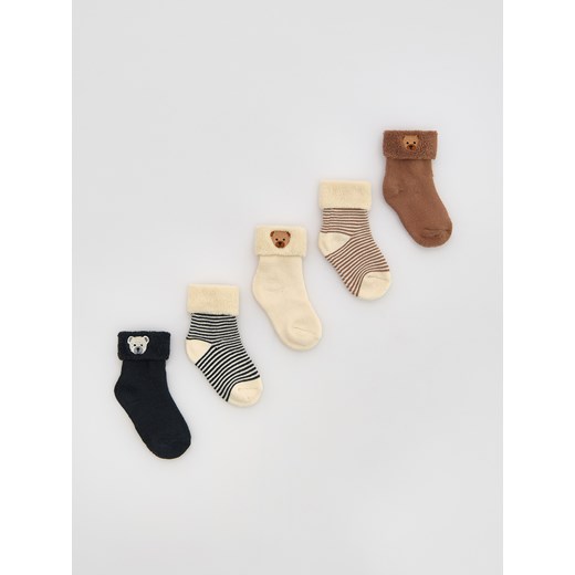 Reserved - Skarpetki 5 pack - miedziany ze sklepu Reserved w kategorii Skarpetki dziecięce - zdjęcie 186254226