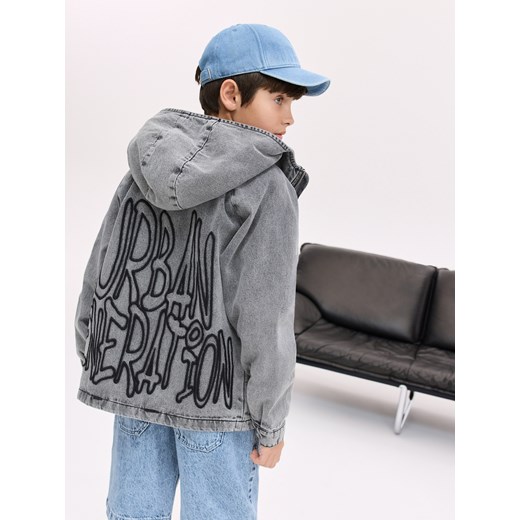 Reserved - Denimowa koszula oversize - czarny Reserved 152 (11 lat) wyprzedaż Reserved