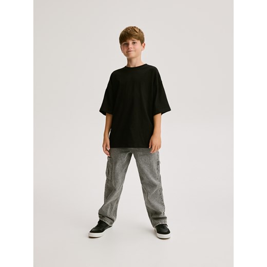 Reserved - Jeansy straight fit - szary Reserved 116 (5-6 lat) Reserved