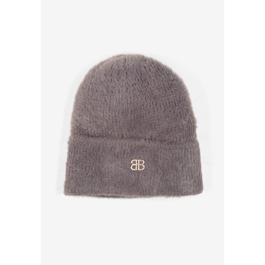 Szara Czapka Typu Beanie z Wełną i Wiskozą Ozdobiona Naszywką Borirra - id: 362198 - marki born2be - 186254546 Szara Czapka Typu Beanie z Wełną i Wiskozą Ozdobiona Naszywką Borirra ze sklepu born2be.pl w kategorii Czapki z daszkiem męskie - zdjęcie 186254546