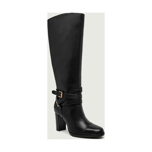 LAUREN RALPH LAUREN Skórzane kozaki na słupku ze sklepu Gomez Fashion Store w kategorii Kozaki damskie - zdjęcie 186254918