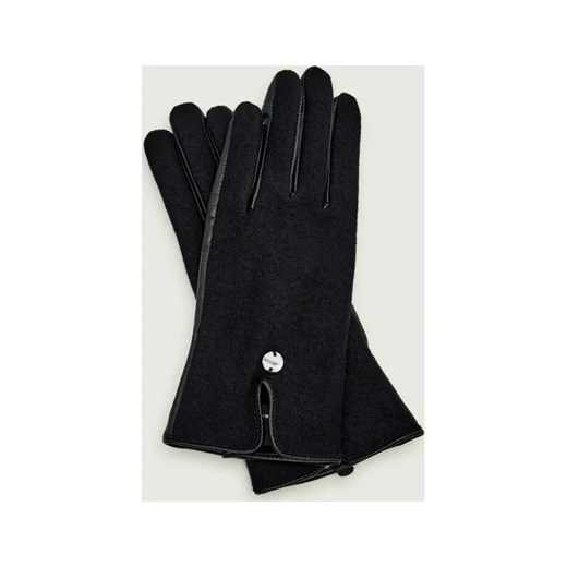 Marc Cain Wełniane rękawiczki | z dodatkiem skóry ze sklepu Gomez Fashion Store w kategorii Rękawiczki damskie - zdjęcie 186254957