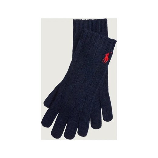 POLO RALPH LAUREN Wełniane rękawiczki | z dodatkiem kaszmiru ze sklepu Gomez Fashion Store w kategorii Rękawiczki damskie - zdjęcie 186254965