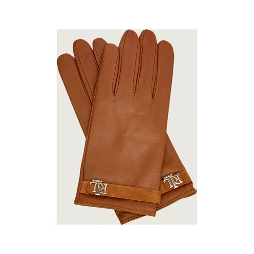 LAUREN RALPH LAUREN Skórzane rękawiczki LOGOLTHR GLV ze sklepu Gomez Fashion Store w kategorii Rękawiczki damskie - zdjęcie 186254967