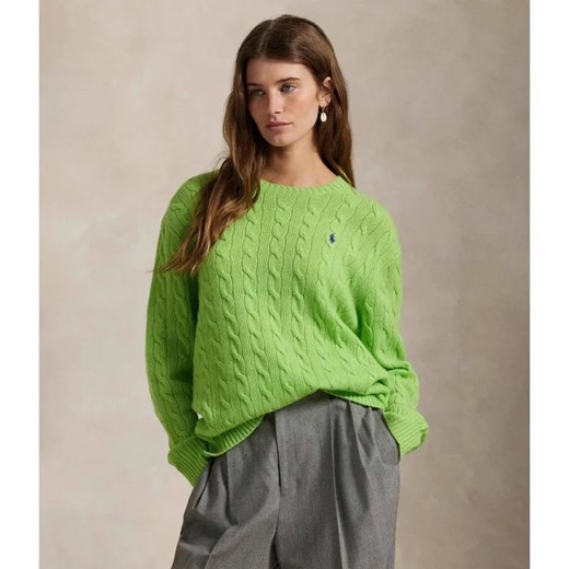 POLO RALPH LAUREN Wełniany sweter | Loose fit | z dodatkiem kaszmiru ze sklepu Gomez Fashion Store w kategorii Swetry damskie - zdjęcie 186255026