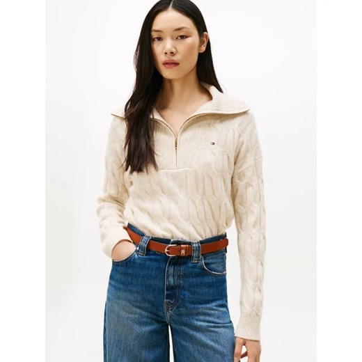 Tommy Hilfiger Wełniany sweter | Loose fit ze sklepu Gomez Fashion Store w kategorii Swetry damskie - zdjęcie 186255125